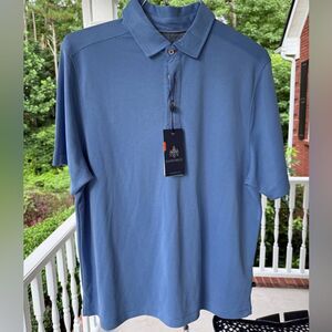 Rainforest Men's Light Blue Polo Shirt. Size L. NWT
